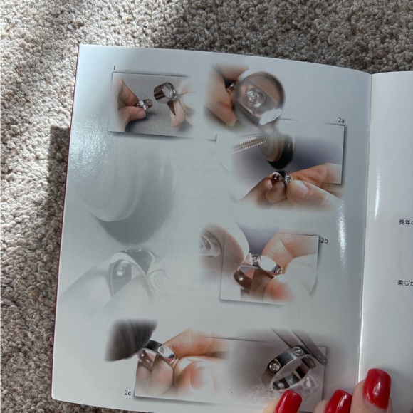 Authentic NEW Cartier C De Cartier platinum ring size 51 - Picture 5 of 6